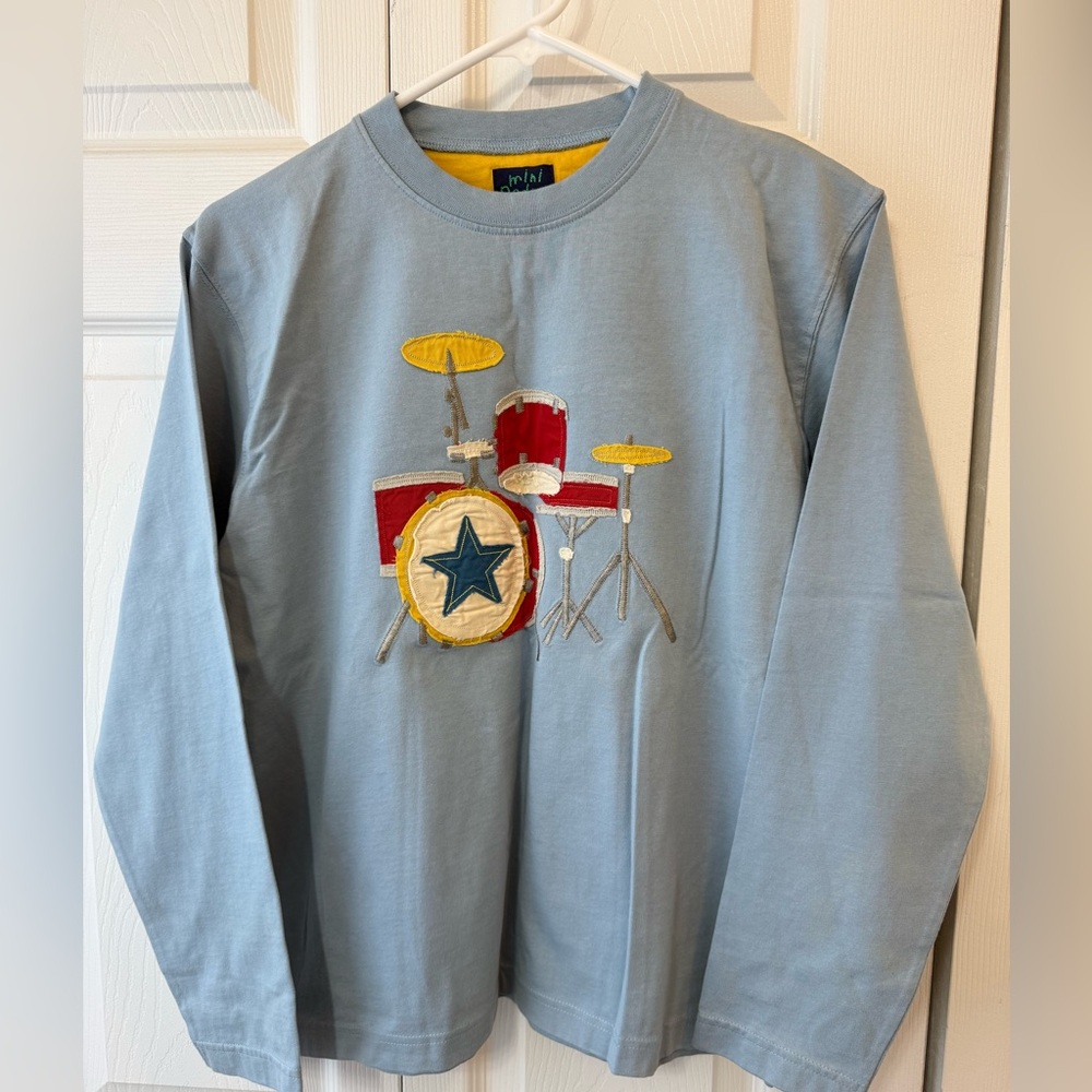 Mini Boden long sleeve band tshirt